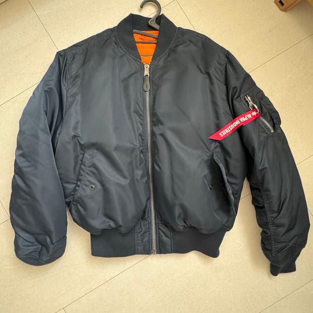 알파인더스트리 정품 MA-1 네이비 항공점퍼 (XL) 준새상품