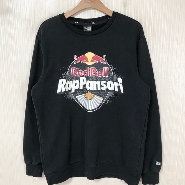 뉴에라 레드불(REDBULL) 랩판소리 맨투맨티셔츠 L