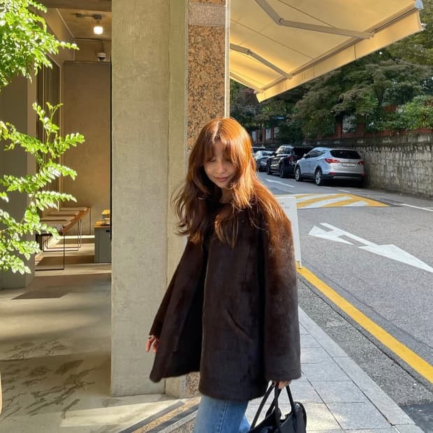 마이림 트리니티 밍크 봄버 퍼자켓 