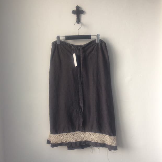 Crochet point tied skirt