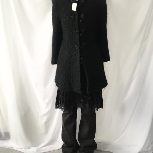 Qipao button point woolen jacket