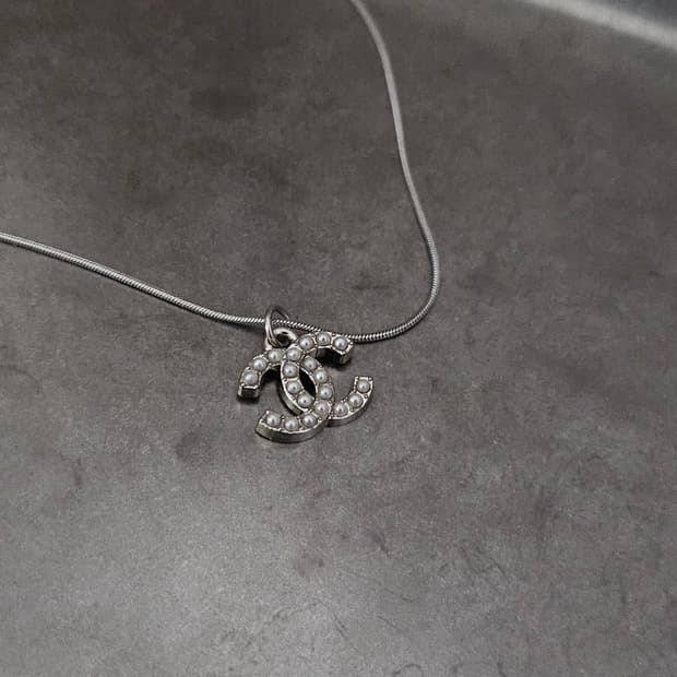 71샤넬 빈티지 정품 목걸이 업사이클링 써지컬체인