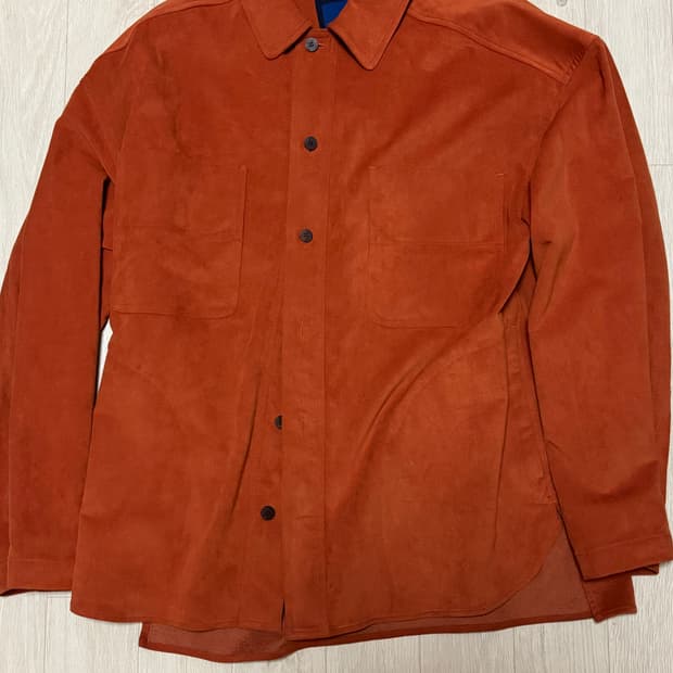 도큐먼트 비건 스웨이드 오버셔츠 오렌지 M