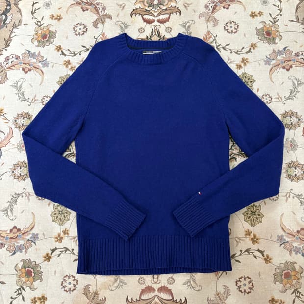 타미힐피거 스몰로고 울 니트