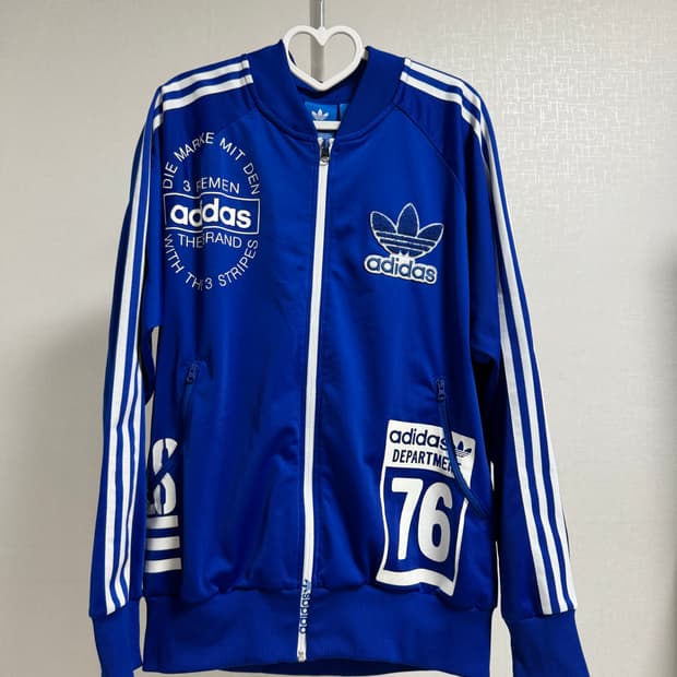 아디다스 오리지널 블루 트랙탑 져지 XL