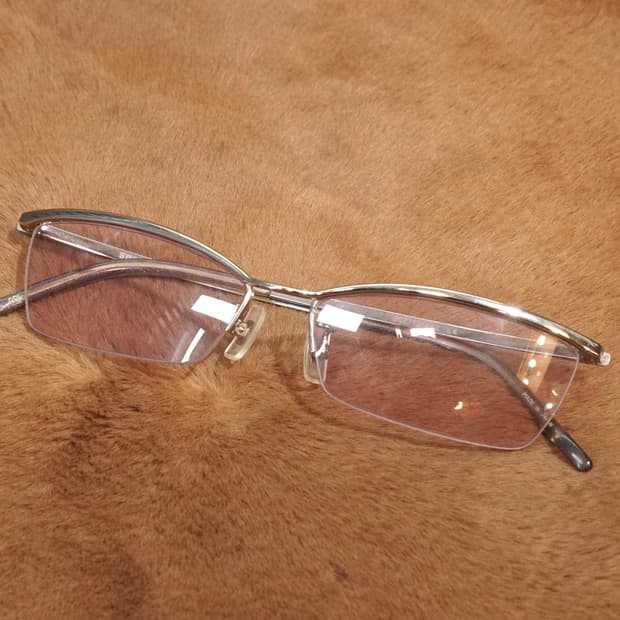 솔리드 블루 Japan 티타늄 안경