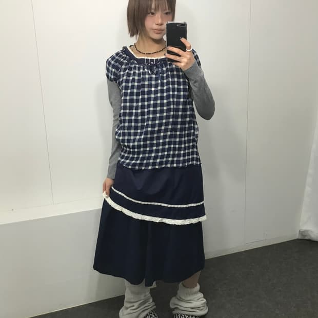 🌀네이비 톤온톤 레이어드 코디 Set 🌀