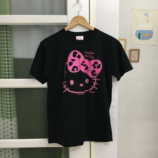 블랙 키티 반소매 티셔츠