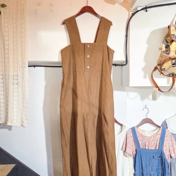 코듀로이 오버롤 팬츠