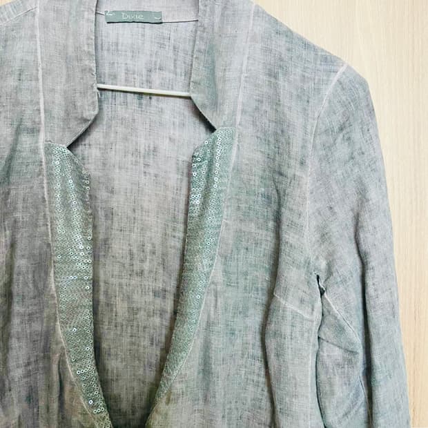 빈티지 린넨 자켓 S