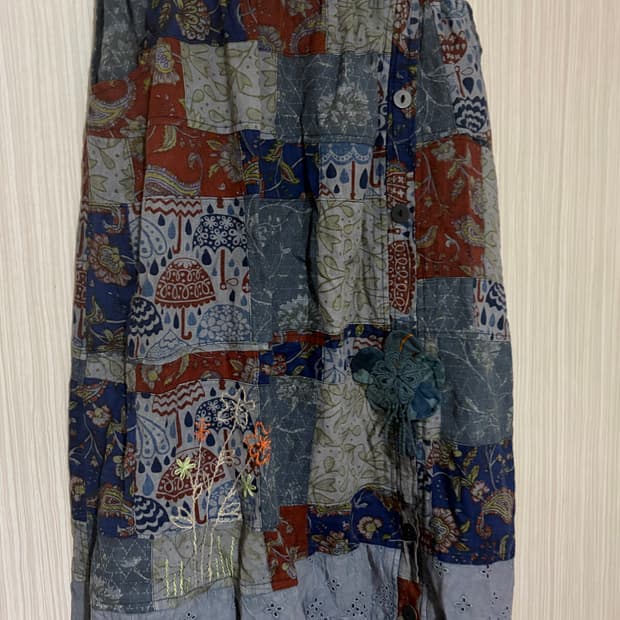 아오이유우 패치워크 롱스커트