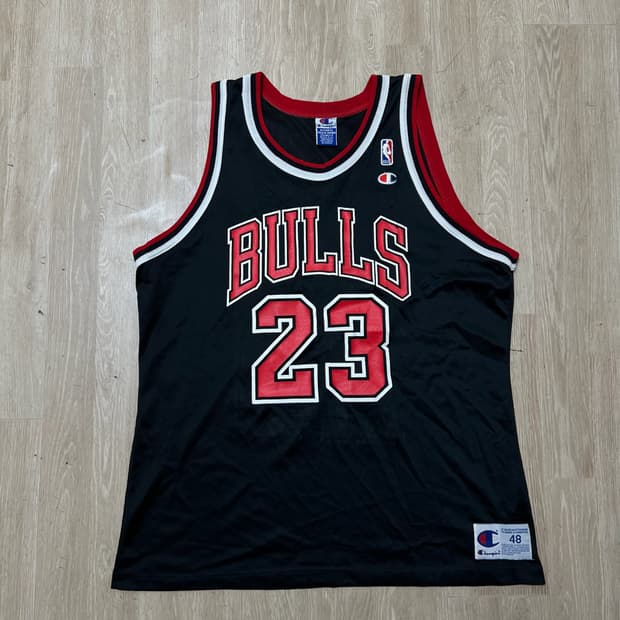 챔피온 NBA 시카고불스 마이클 조던 23번 농구 유니폼 져지 48