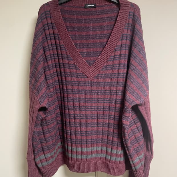 [L] 라프시몬스 18SS 브이넥 오버 니트