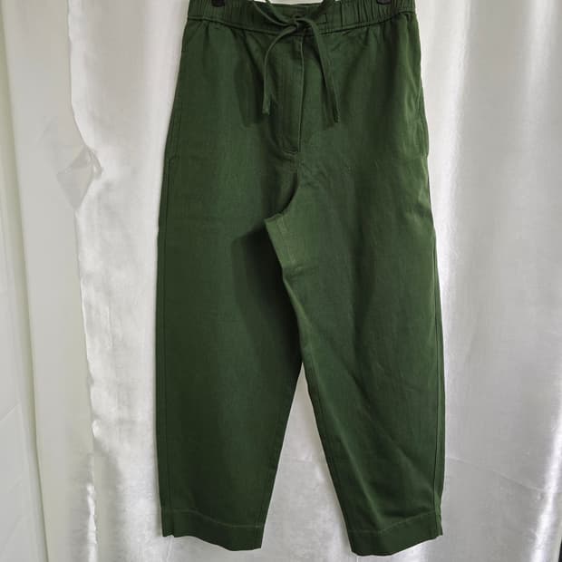 코스 올리브 그린 밴딩 와이드 팬츠 (1944)