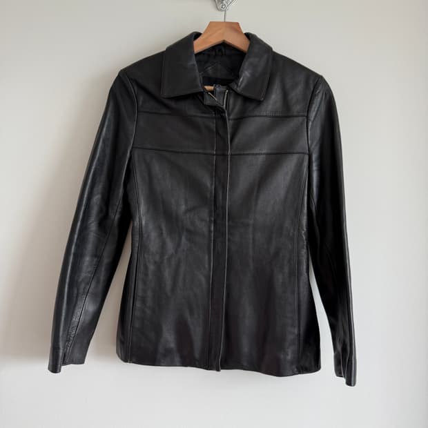 Pre owned 램스킨 레더자켓