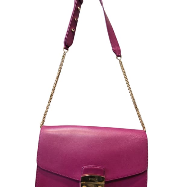 훌라 체인 크로스백 핑크