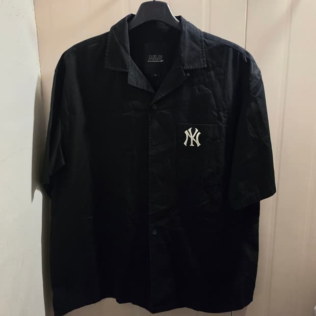 XL MLB 뉴욕 양키스 로고 반팔 셔츠 반팔