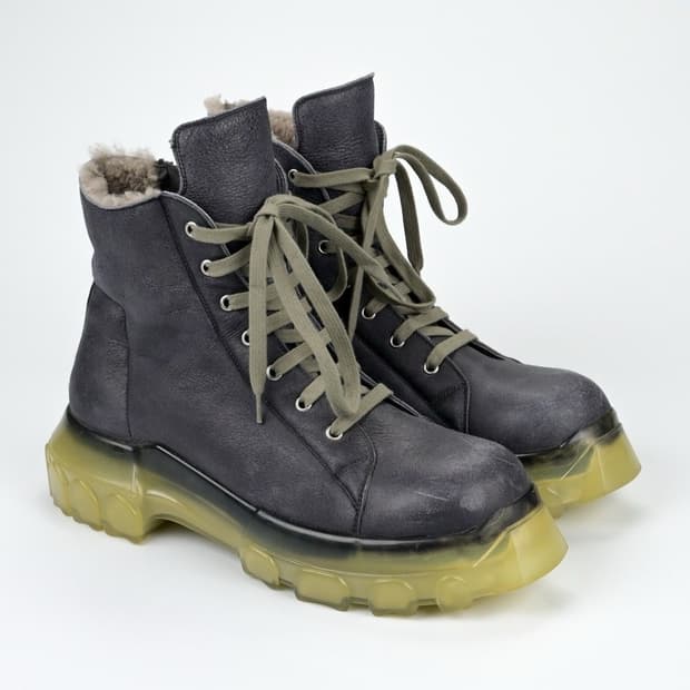 릭오웬스 무스탕 트랙터 부츠