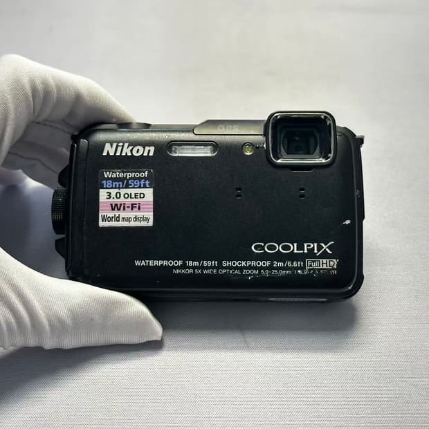 니콘 쿨픽스 aw110（aw100) 블랙 빈티지 디카