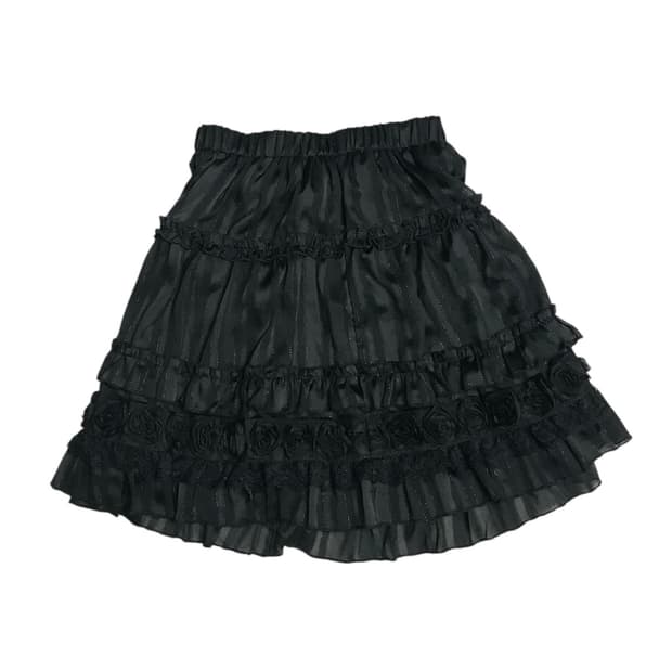 엑시즈팜 블랙 캉캉스커트