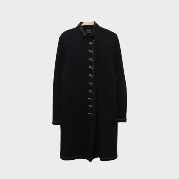 TONA 버클 포인트 헨리넥 면 코트 63642