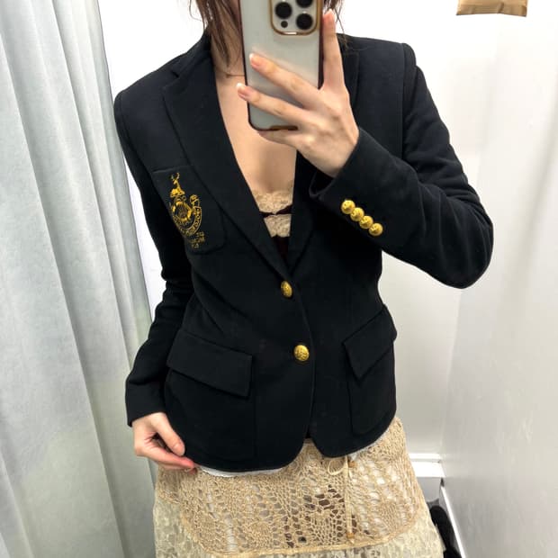폴로 블랙 금장자켓
