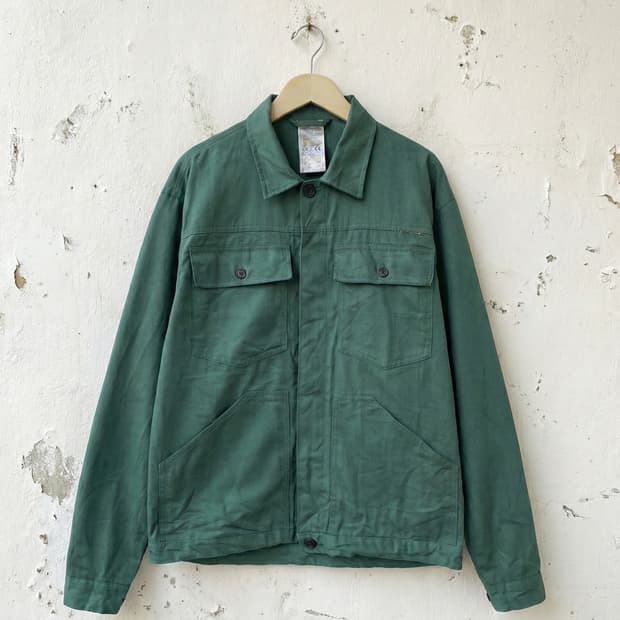 Deep Green Euro Work Jacket