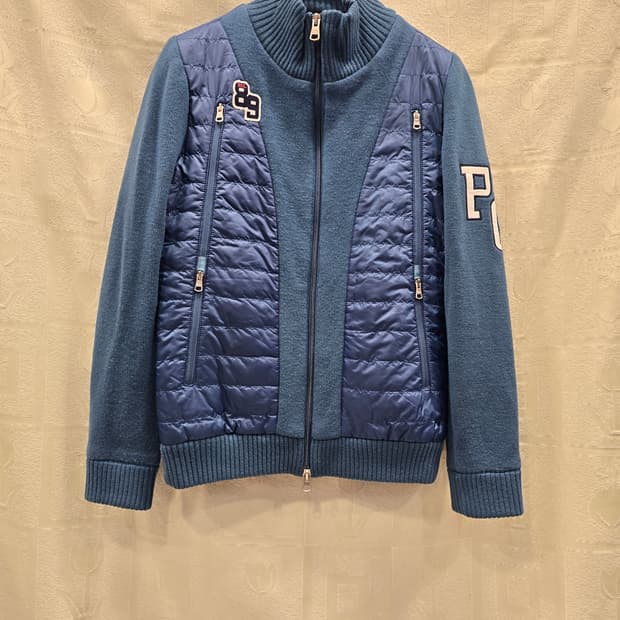 파리게이츠 블루 퀼팅 니트 가디건 겸 자켓 44