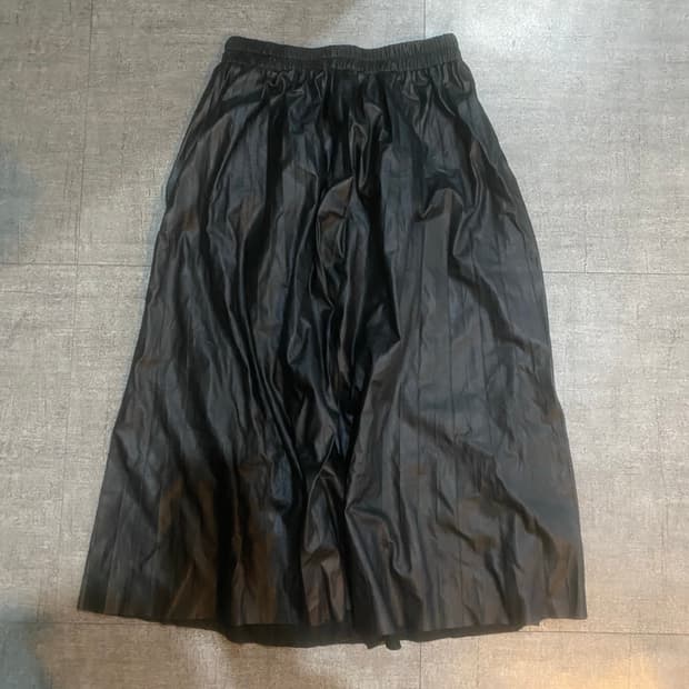 일본빈티지 핀터깔y2k 긱시크하이틴 가죽레더츨리츠스커트