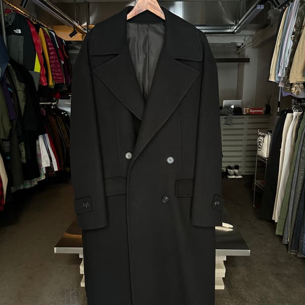 D.PON 어패럴 캐시미어 더블 롱 코트 M [오버사이즈]