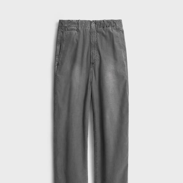 포터리(Pottery)스테디셀러 라이트 몰스킨 루즈드 테이퍼드 팬츠