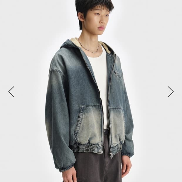 [4] 벨리에 가르송 데님 후디점퍼 빈티지 인디고