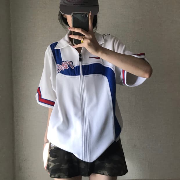 나이키 올드스쿨 오버핏 반팔 져지
