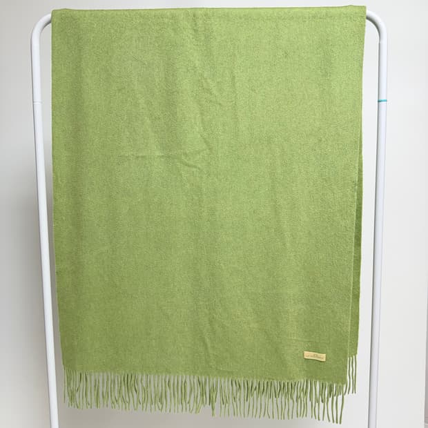 [캐시미어 98%] 올리브그린 대형 숄 목도리 머플러