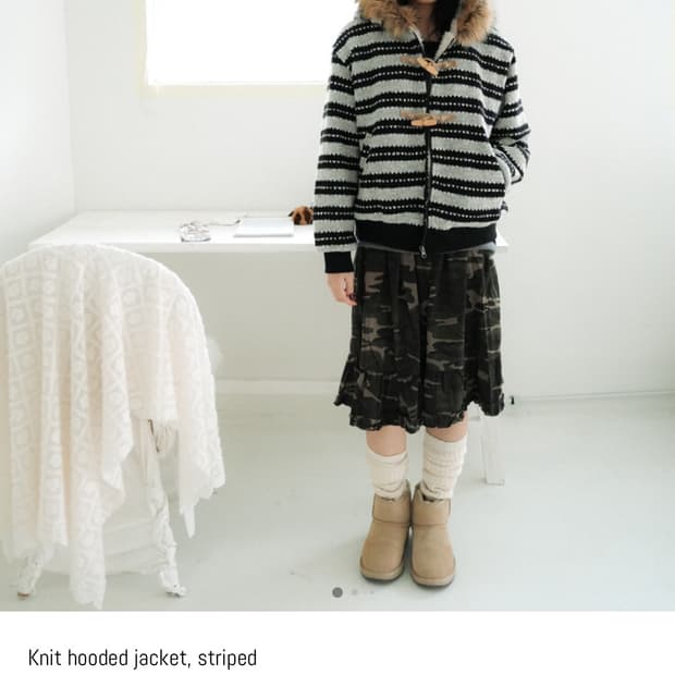 인앤양인하모니 - Knit hooded jacket