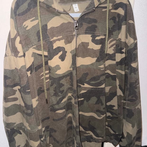 밀리터리 후드집업