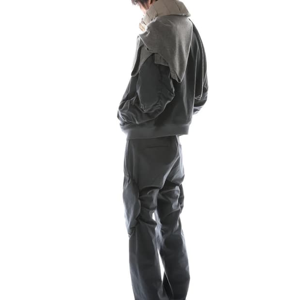 XL) 포스트아카이브팩션 8.0+ 셔링 봄버 블랙