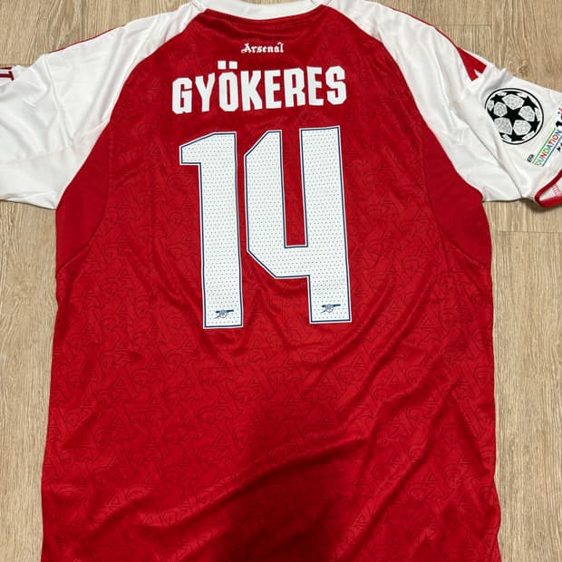 2526 아스날 유니폼 요케레스 유니폼 챔스마킹