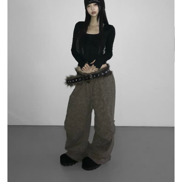 디에어타운 빈티지 퍼 벨트