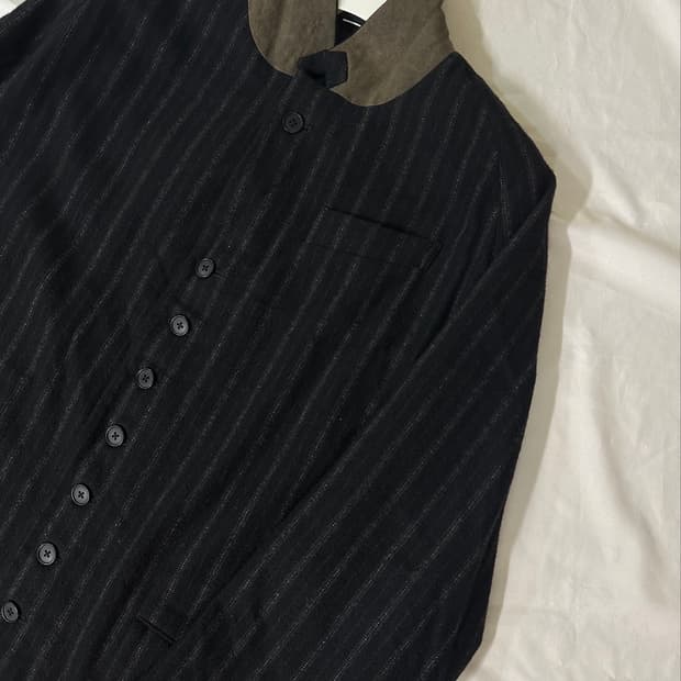 klasica stripe wool coat 클라시카