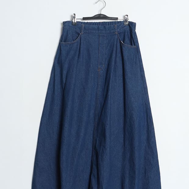  Samansa Mos2 Denim Flared Skirt (27)