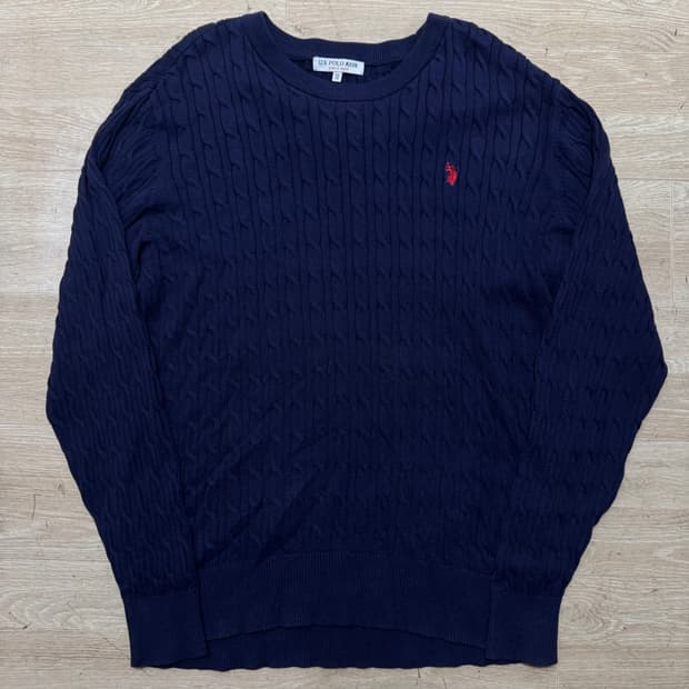US폴로 케이블 니트