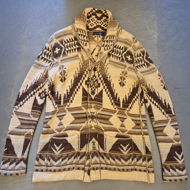 랄프로렌 나바호 숄카라 가디건