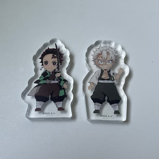 귀멸의칼날 아크릴 피규어 탄지로, 사네미 2개 세트