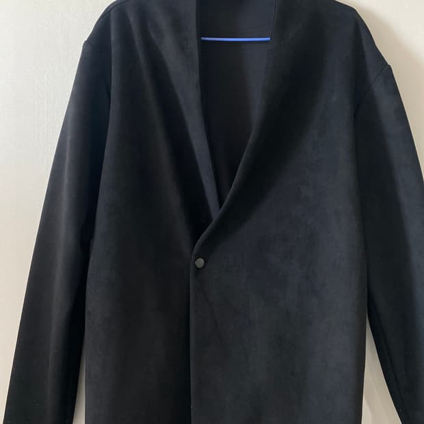 자라 스웨이드 논카라 자켓