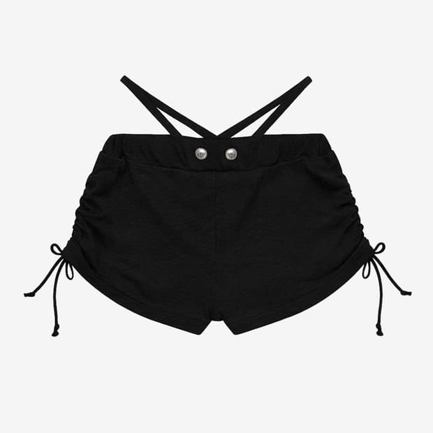 블랙퍼플 Shadow Loop Short pants black