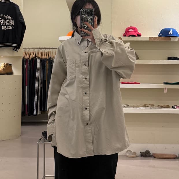 폴로 랄프로렌 베이지 클래식핏 버튼다운 셔츠 U1535