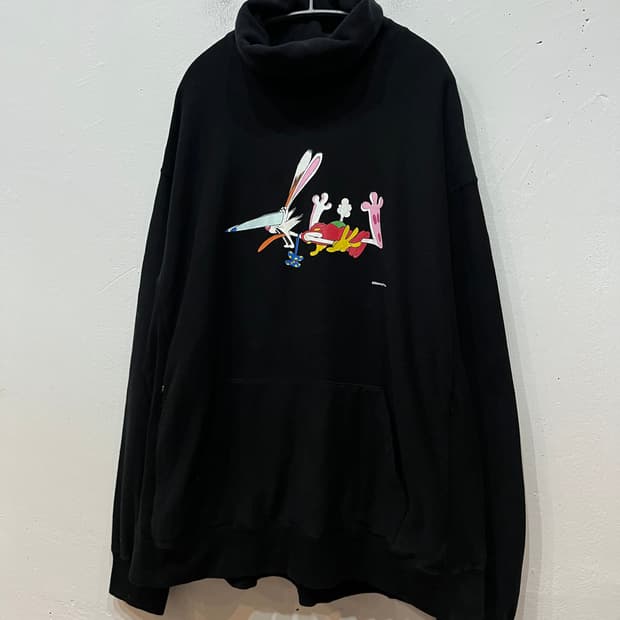 파세타즘 X 디즈니 19AW 로져 래빗 터틀넥 맨투맨 스웻셔츠