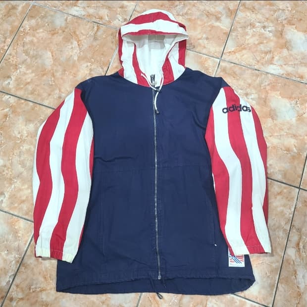아디다스 94미국월드컵 올드스쿨 면 후드자켓