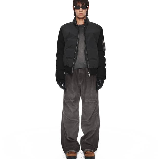 XLIM EP.8 01 TROUSERS 워시드 블랙 xs사이즈